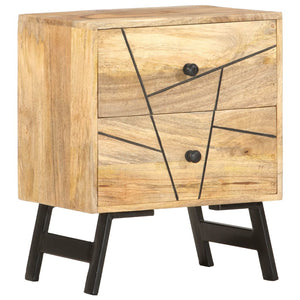 Mobiletto con cassetti 40x30x50 cm in Legno Massello di Mango