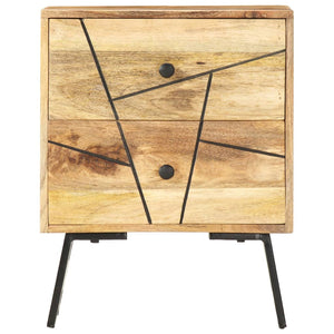 Mobiletto con cassetti 40x30x50 cm in Legno Massello di Mango