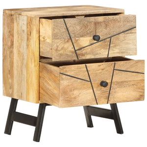 Mobiletto con cassetti 40x30x50 cm in Legno Massello di Mango