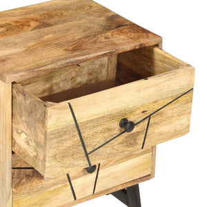 Mobiletto con cassetti 40x30x50 cm in Legno Massello di Mango
