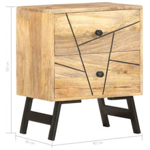 Charger l&#39;image dans la galerie, Mobiletto con cassetti 40x30x50 cm in Legno Massello di Mango