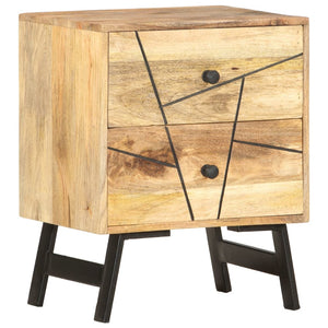 Mobiletto con cassetti 40x30x50 cm in Legno Massello di Mango