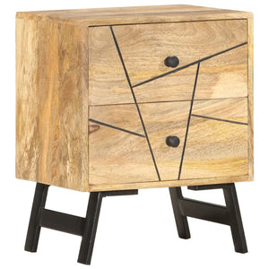 Mobiletto con cassetti 40x30x50 cm in Legno Massello di Mango