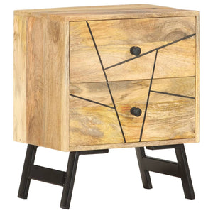 Mobiletto con cassetti 40x30x50 cm in Legno Massello di Mango