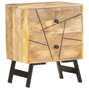 Mobiletto con cassetti 40x30x50 cm in Legno Massello di Mango