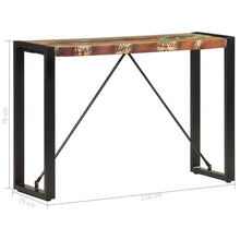 Load image into Gallery viewer, Mobiletto Consolle 110x35x76 cm in Legno Massello di Recupero