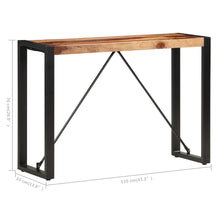 Load image into Gallery viewer, Mobiletto Consolle 110x35x76 cm in Legno Massello di Sheesham