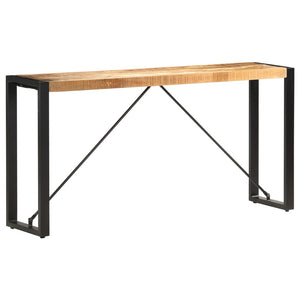 Mobiletto Consolle 150x35x76 cm in Legno Massello di Mango