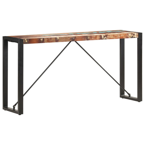 Mobiletto Consolle 150x35x76 cm in Legno Massello di Recupero