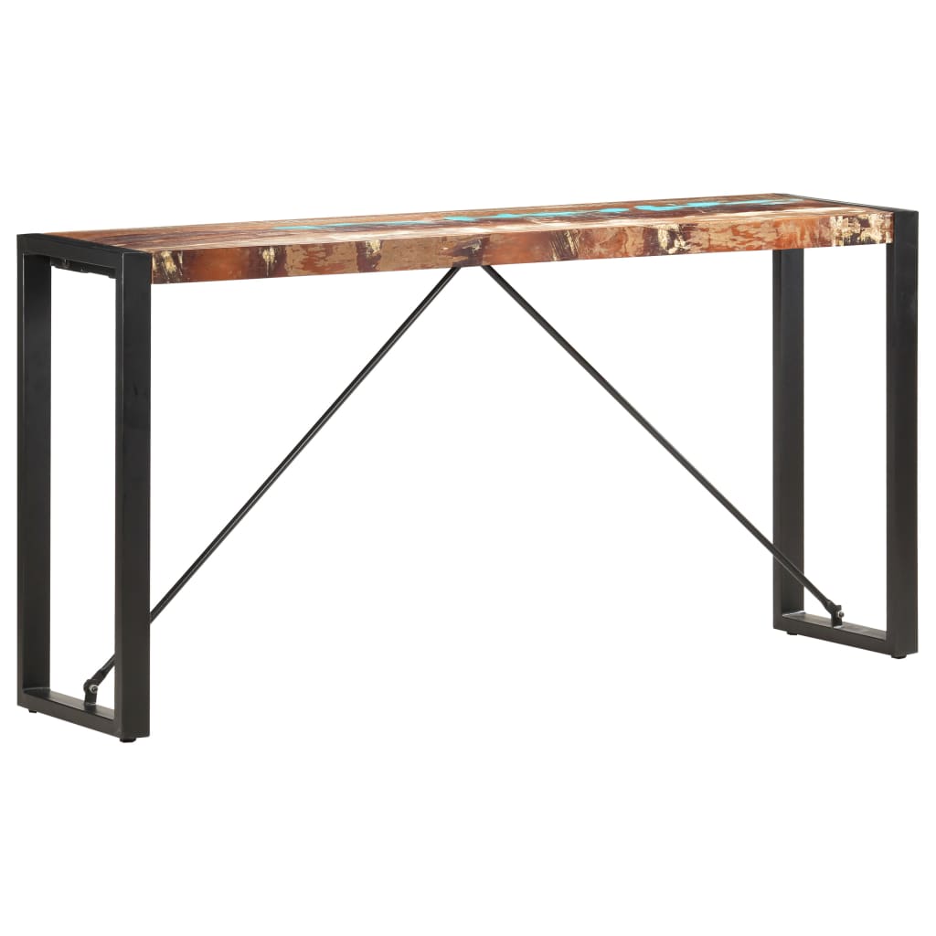 Mobiletto Consolle 150x35x76 cm in Legno Massello di Recupero