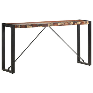 Mobiletto Consolle 150x35x76 cm in Legno Massello di Recupero
