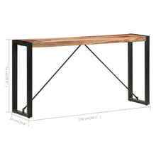Charger l&#39;image dans la galerie, Mobiletto Consolle 150x35x76 cm in Legno Massello di Sheesham