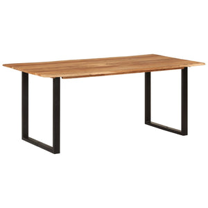 Tavolo da Pranzo 180x90x76 cm in Legno Massello di Acacia