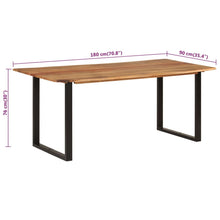 Load image into Gallery viewer, Tavolo da Pranzo 180x90x76 cm in Legno Massello di Acacia