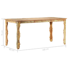 Load image into Gallery viewer, Tavolo da Pranzo 160x80x76 cm in Legno Massello di Recupero