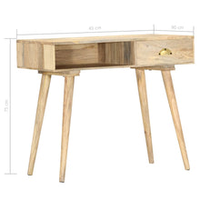 Load image into Gallery viewer, Tavolo Consolle 90x45x75 cm in Legno Massello di Mango