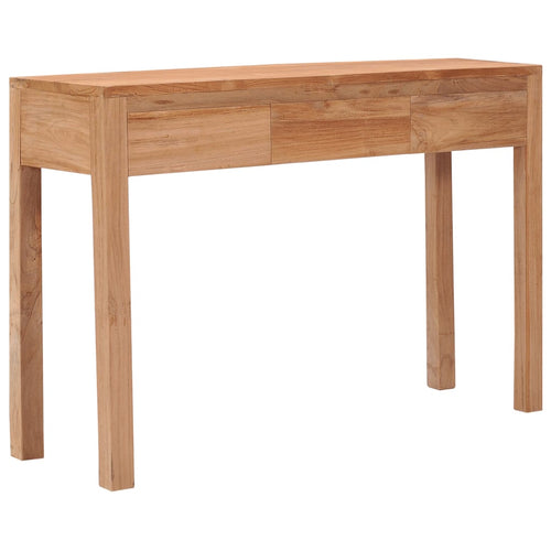 Mobiletto Consolle 110x35x75 cm in Legno Massello di Teak