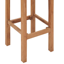 Load image into Gallery viewer, Sgabelli da Bar 2 pz in Legno Massello di Teak
