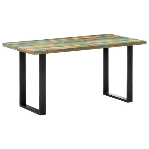 Tavolo da Pranzo 160x80x75 cm in Legno Massello di Recupero