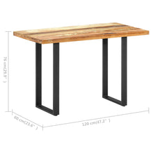 Load image into Gallery viewer, Tavolo da Pranzo 120x60x76 cm in Legno Massello di Recupero