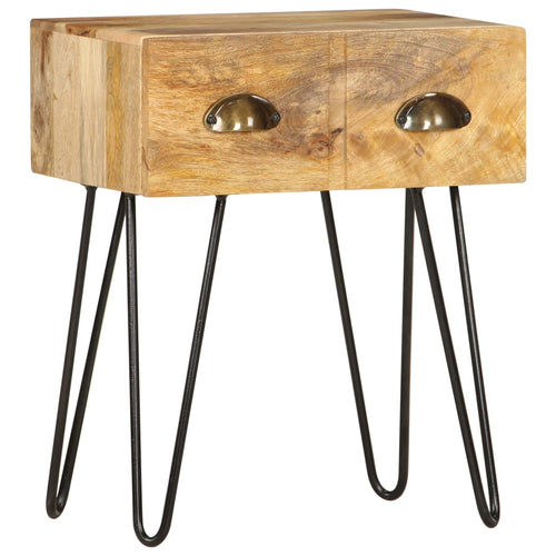 Mobiletto 1 cassetto 40x30x50 cm in Legno Massello di Mango