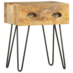 Mobiletto 1 cassetto 40x30x50 cm in Legno Massello di Mango