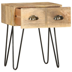 Mobiletto 1 cassetto 40x30x50 cm in Legno Massello di Mango