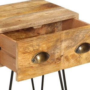 Mobiletto 1 cassetto 40x30x50 cm in Legno Massello di Mango