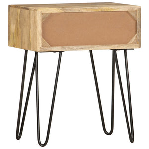 Mobiletto 1 cassetto 40x30x50 cm in Legno Massello di Mango