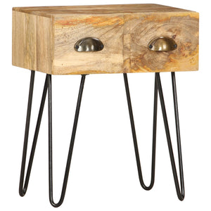 Mobiletto 1 cassetto 40x30x50 cm in Legno Massello di Mango