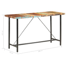 Load image into Gallery viewer, Tavolo Bar da Pranzo 180x70x107 in Legno Massello di Recupero