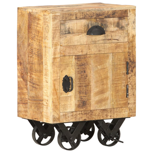 Mobiletto 40x30x57 cm in Legno Massello di Mango