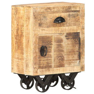 Mobiletto 40x30x57 cm in Legno Massello di Mango