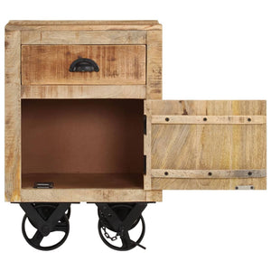 Mobiletto 40x30x57 cm in Legno Massello di Mango