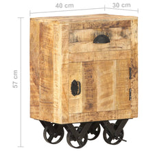 Laden Sie das Bild in den Galerie-Viewer, Mobiletto 40x30x57 cm in Legno Massello di Mango