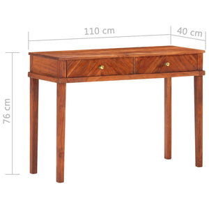 Mobiletto Consolle 110x40x76 cm in Legno Massello di Acacia