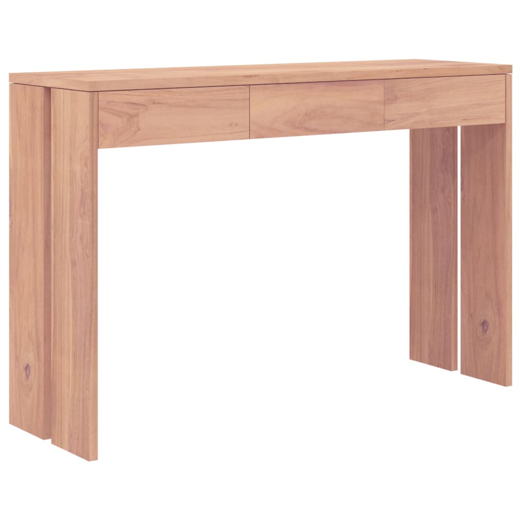 Mobiletto Consolle 110x35x75 cm in Legno Massello di Teak