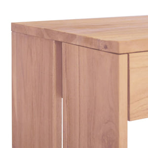 Mobiletto Consolle 110x35x75 cm in Legno Massello di Teak