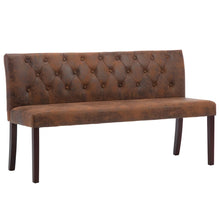 Load image into Gallery viewer, Divanetto 148,5 cm Marrone in Similpelle Scamosciata