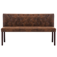 Load image into Gallery viewer, Divanetto 148,5 cm Marrone in Similpelle Scamosciata
