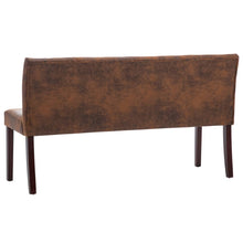 Load image into Gallery viewer, Divanetto 148,5 cm Marrone in Similpelle Scamosciata