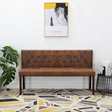 Load image into Gallery viewer, Divanetto 148,5 cm Marrone in Similpelle Scamosciata