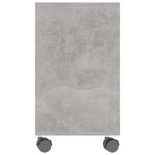 Laden Sie das Bild in den Galerie-Viewer, Mobiletto con Rotelle Grigio Cemento 70x35x55 cm in Legno Multistrato