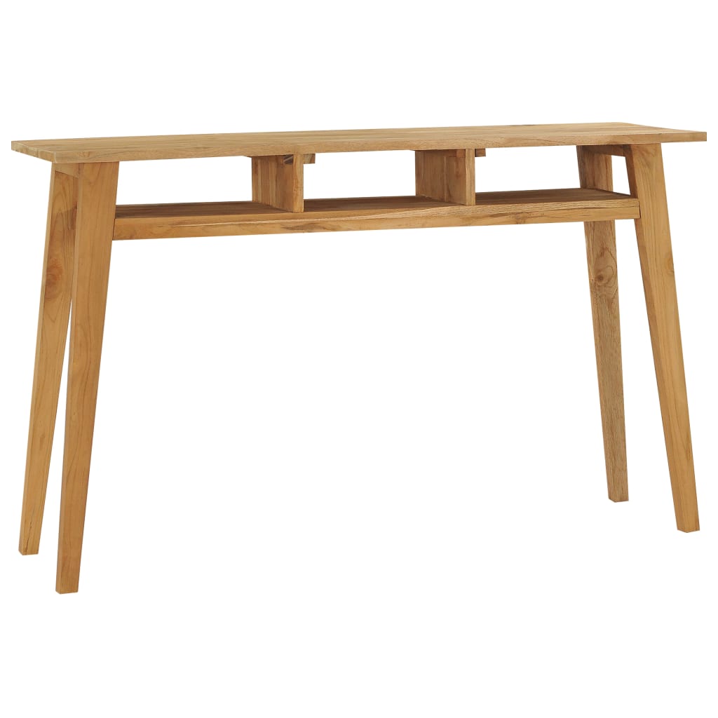 Mobiletto Consolle 120x35x75 cm in Legno Massello di Teak