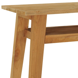 Mobiletto Consolle 120x35x75 cm in Legno Massello di Teak