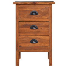 Load image into Gallery viewer, Mobiletto con 3 cassetti 40x35x60 cm in Legno Massello di Teak