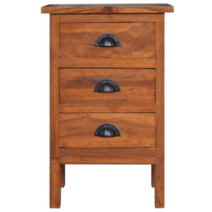 Mobiletto con 3 cassetti 40x35x60 cm in Legno Massello di Teak