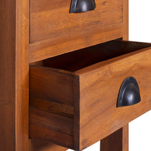 Load image into Gallery viewer, Mobiletto con 3 cassetti 40x35x60 cm in Legno Massello di Teak