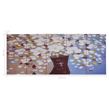 Carica l&#39;immagine nel visualizzatore di Gallery, Set Stampa su Tela da Muro Fiori in Vaso Multicolore 150x60 cm