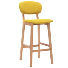 Carica l&#39;immagine nel visualizzatore di Gallery, Sgabelli da Bar 2 pz Giallo Senape in Tessuto